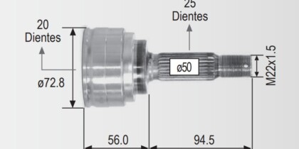 Espiga Dodge Atos 1.1 05-07