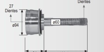 Espiga Toyota 4runner 4x4 86-95