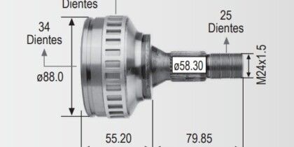 Espiga Peugeot Partner Grand Raid 1.6 C/Abs 34int. 25ext.