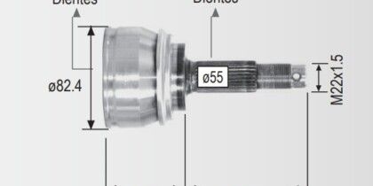Espiga Nissan Tsuru III 03-08