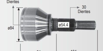Espiga Chvrolet Captiva 2.4 08-13 24int,30ext