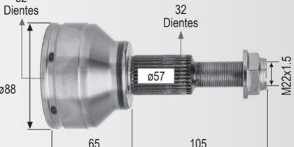 Espiga Dodge Avenger Journey 2.4 32int 32ext